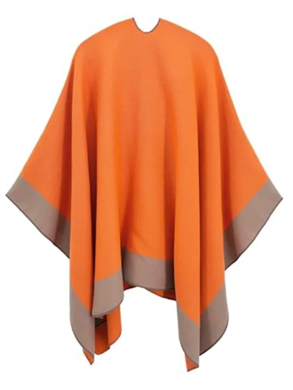 Women's Elegant Shawl Wraps, Soft Open Front Poncho Cape, Reversible Casual
